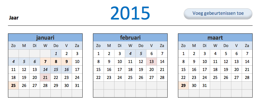 Gezicht omhoog baas Grace Kalender 2015 - G-Info